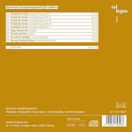 Spectrum Saxophonquartett: Spectrum Saxophonquartett - En Dehors [CD]