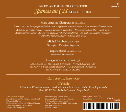 Cyril Auvity: Stances Du Cid [CD]