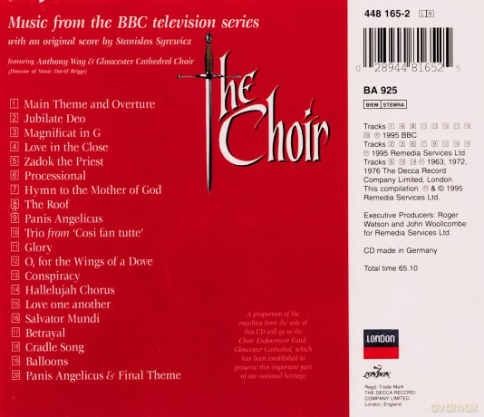Stanislas Syrewicz - The Choir (Music From The BBC Television Series) [CD]