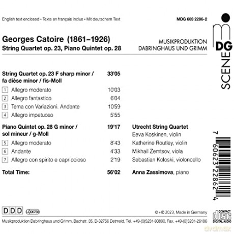 Streichquartett Op. 23, Klavierquintett Op. 28 [CD]