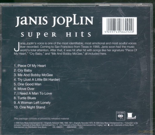 Janis Joplin: Super Hits [CD]