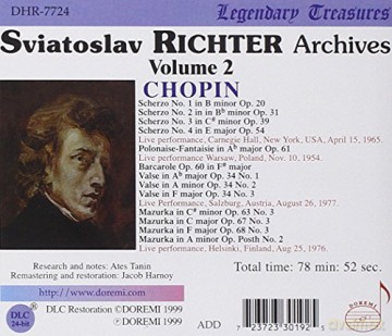 Sviatoslav Richter: Sviatoslav Richter Archives, vol.2 [CD]