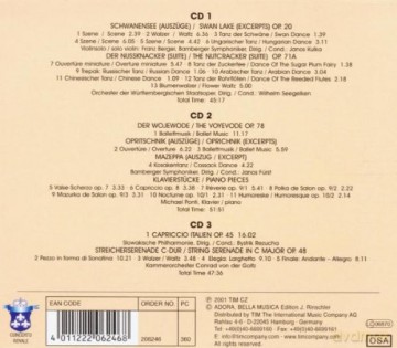Pyotr Ilyich Tschaikowsky: Swan Lake - Nutcracker - Capriccio Italien - String Serenade [3CD]