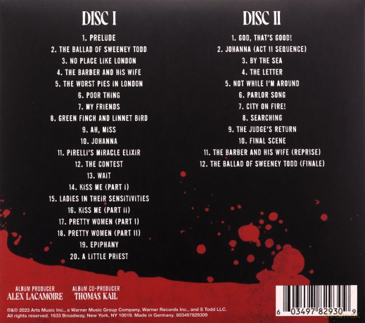 Josh Groban: Sweeney Todd: The Demon Barber Of Fleet Street [2CD]