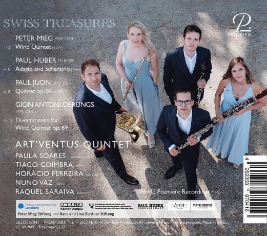 Artventus Quintet: Swiss Treasures - Unbekannte BlÄSerquintette [CD]
