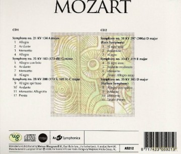 Wolfgang Amadeus Mozart: Symphonies [2CD]