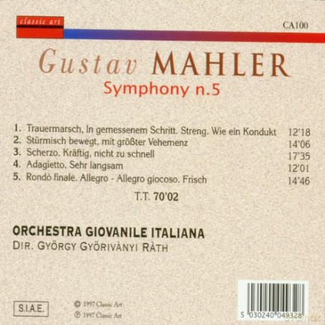 Gustav Mahler: Symphony N.5 [CD]