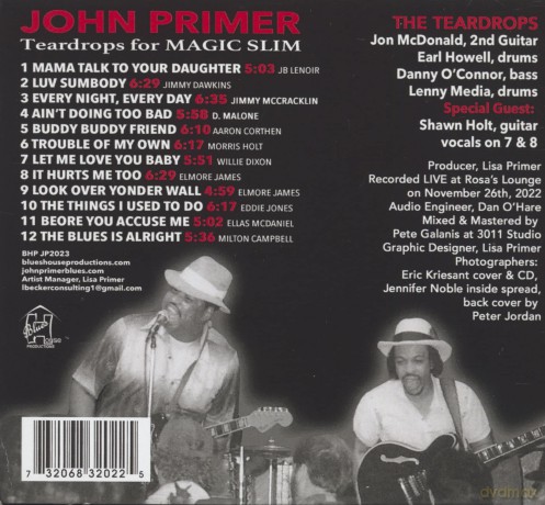John Primer: Teardrops For Magic Slim [CD]