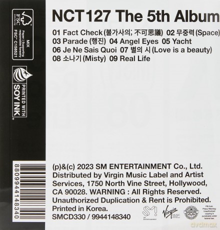Nct 127: The 5rd Album Fact Check [CD]