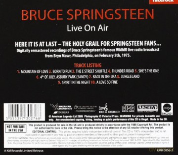 Bruce Springsteen: The Best "Live on Air" of Bruce Springst, Live [CD]