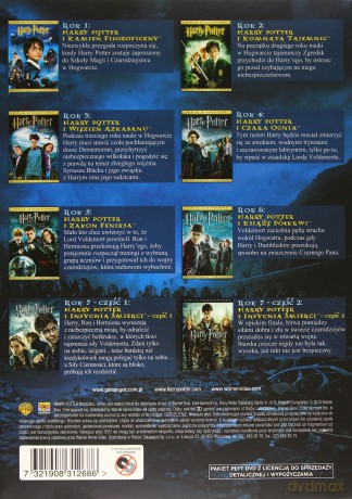 Harry Potter Pełna Kolekcja lata 1-7 [BOX] [8DVD]