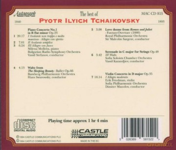 Pyotr Tchaikovsky: The Best Of Tchaikovsky [CD]