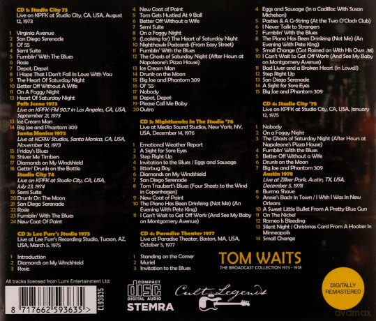 Tom Waits: The Broadcast Collection 1973-1978 [CD]