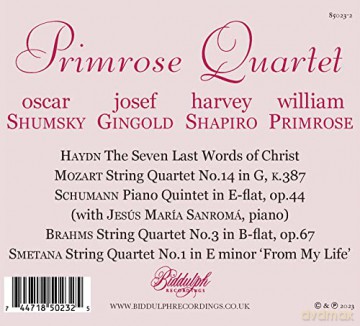 Primrose String Quartet: The Complete Rca Victor Recordings [CD]