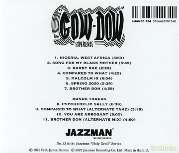 Prof James Benson: The Gow Dow Experience [CD]