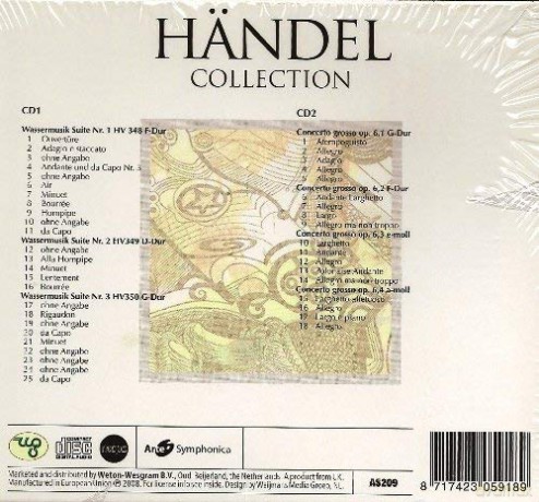 Georg Friedrich Handel: The Handel Collection - Watermusic Suites [2CD]