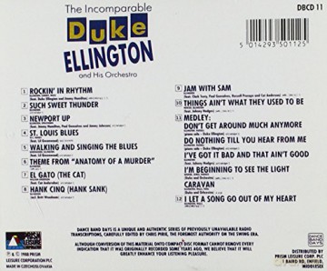 Duke Ellington And His Orchestra: The Incomparable Duke Ellington And His Orchestra [CD]