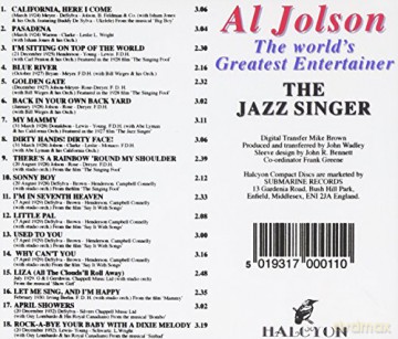 Al Jolson: The Jazz Singer [CD]