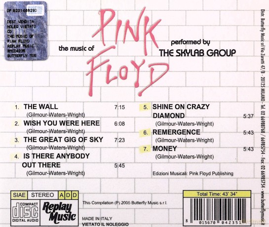 The Skylab Group: The Music Of Pink Floyd [CD]
