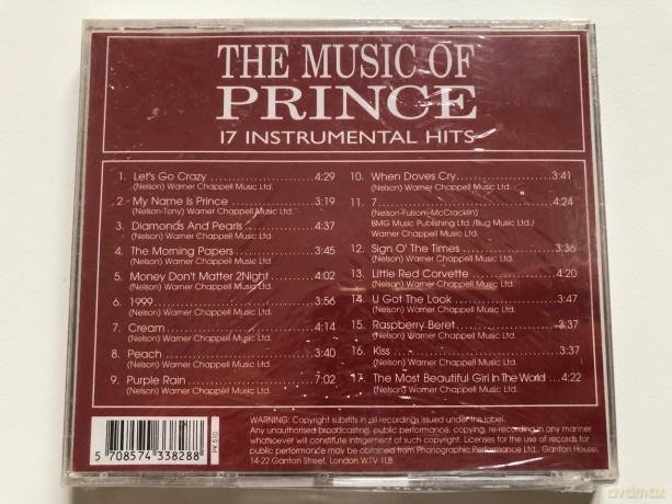 The Music Of Prince - 17 Instrumental Hits [CD]
