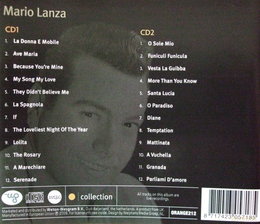 Mario Lanza: The Orange Collection [2CD]