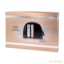 Naomi Campbell Zestaw - Naomi Campbell Woda Toaletowa 10ml Spray + Naomi Woda Toaletowa 10ml Spray + Kosmetyczka [2xPERFUMY]