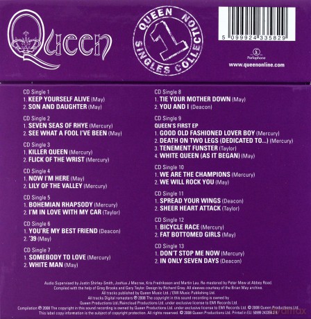Queen: Singles Boxset vol.1 [BOX] [13CD]