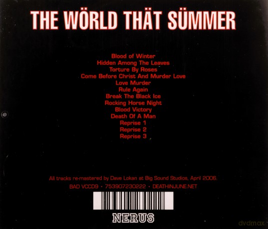Death In June: The World That Summer [CD]
