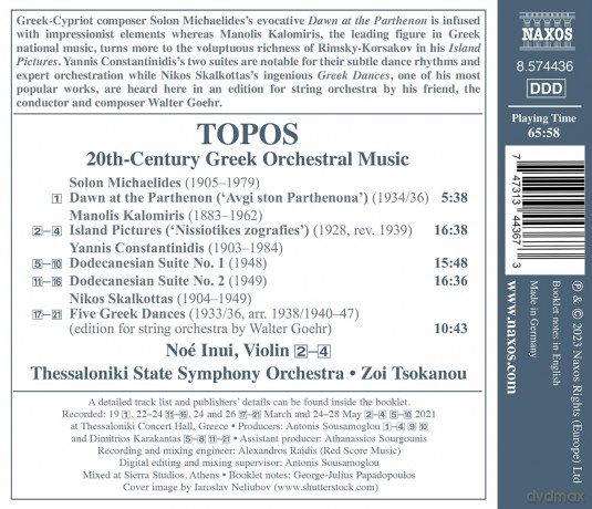 Inui/Tsokanou/Thessaloniki State So: Topos [CD]