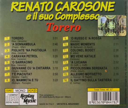 Renato Carosone: Torero [CD]