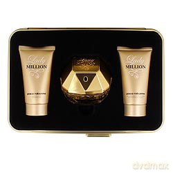 Paco Rabanne Lady Million Zestaw - Woda Perfumowana 80ml + Balsam Do Ciała 50ml + Żel Pod Prysznic 50ml [3xKOSMETYKI]