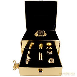 Paco Rabanne Lady Million Zestaw - Woda Perfumowana 80ml Spray + Perfumy W Sztyfcie 1,18 G + Woda Perfumowana 5ml Bez Sprayu + Błyszczyk 3 G + Zawieszka Do Torby [4xKOSMETYKI]