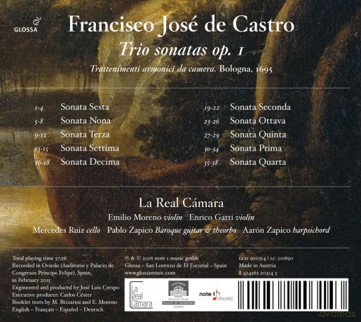 La Real Camara: Trio Sonatas Op.1 [CD]