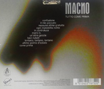 Macno: Tutto Come Prima [CD]