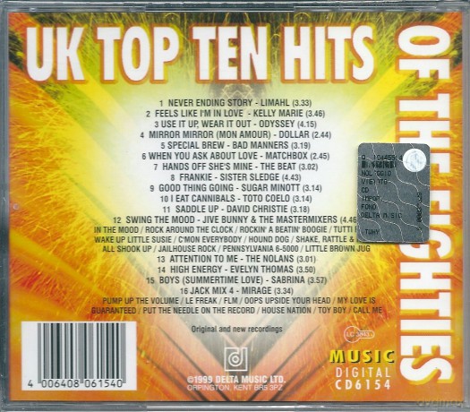 Uk Top Ten Hits Of The Eighties [CD]