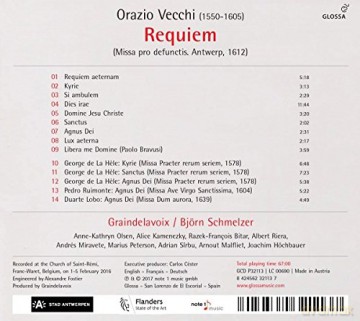 O. Vecchi: Vecchi: Requiem: Rubens S Funeral And The Antwerp Baroque [CD]