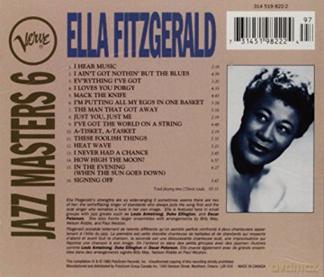 Ella Fitzgerald: Verve Jazz Masters Vol. 6 [CD]