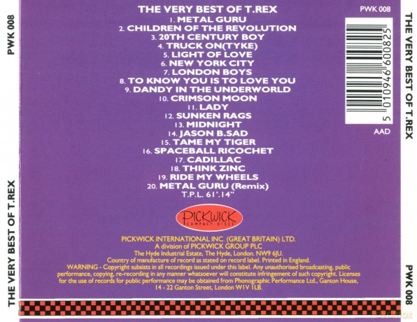 T. Rex: Very Best Of [CD]