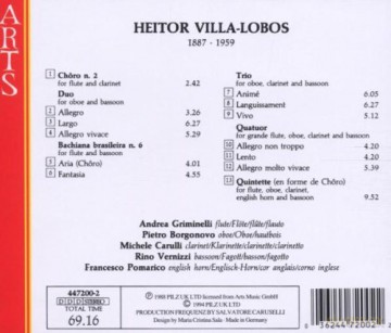 H. Villa Lobos: Villa-LBos: Wind Music [CD]