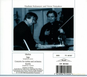 J. Sibelius: Violinconcerto en Saga Karelia [CD]