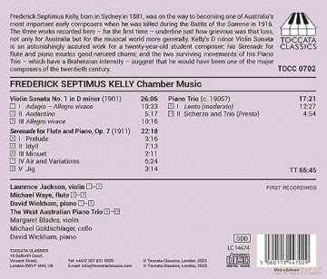The West Australian Piano Trio: Violinsonate Nr.1, Serenade, Klaviertrio [CD]