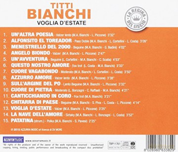 Titti Bianchi: Voglia D'Estateiscio [CD]