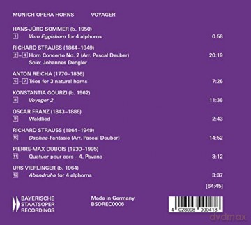 Munich Opera Horns/Bayerisches Staatsorchester: Voyager [CD]