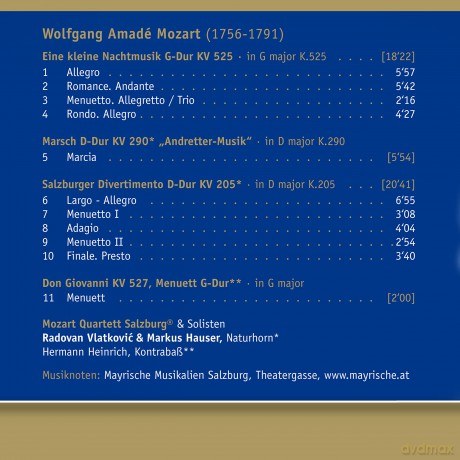 Wolfgang Amadeus Mozart: W.A.Mozart-Eine Kleine Nachtmusik [CD]