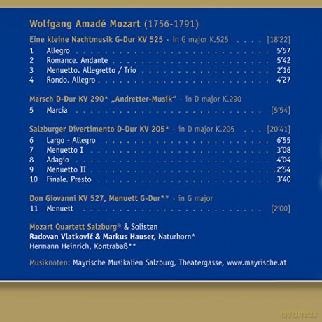Wolfgang Amadeus Mozart: W.A.Mozart-Eine Kleine Nachtmusik [CD]