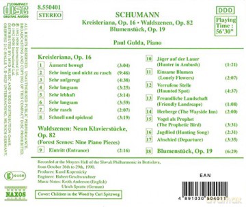 Waldszenen, Kreisleriana, Blumenstuck [CD]