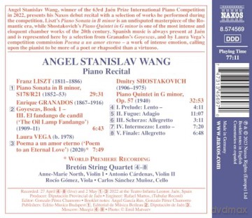 Wang,Angel Stanislav/Breton String Quartet - Angel Stanislav Wang Piano Laureate Recital [CD]