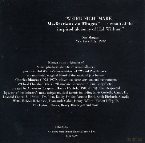 Weird Nightmare - Meditations On Mingus [CD]