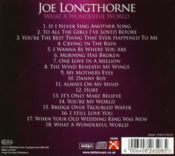 Joe Longthorne: What a Wonderful World [CD]