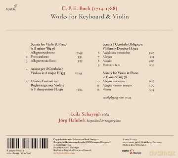 Works For Keyboard And Violin [CD]